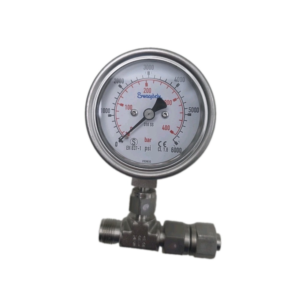 En 837-1 Pressure Gauge. Swagelok 316 SS